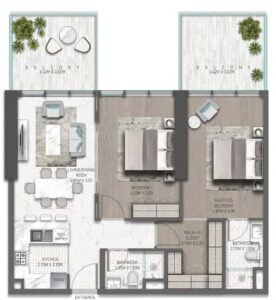 2 Beds
